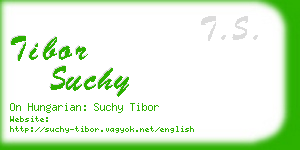 tibor suchy business card